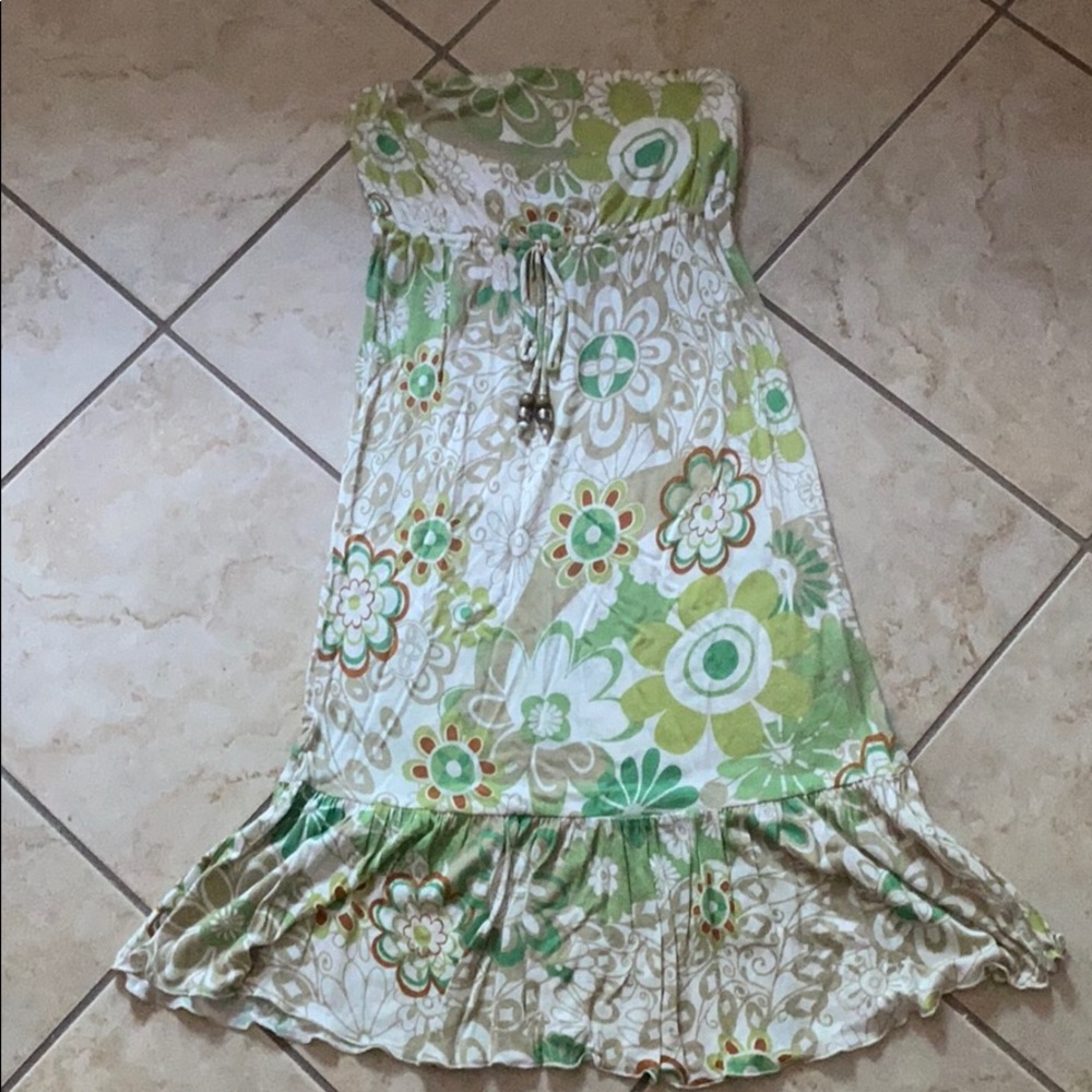 Strapless summer dress